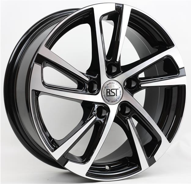 Диски RST R046 6.5 х 16 5*114,3 Et: 46 Dia: 67.1 черный с проточкой глянцевый