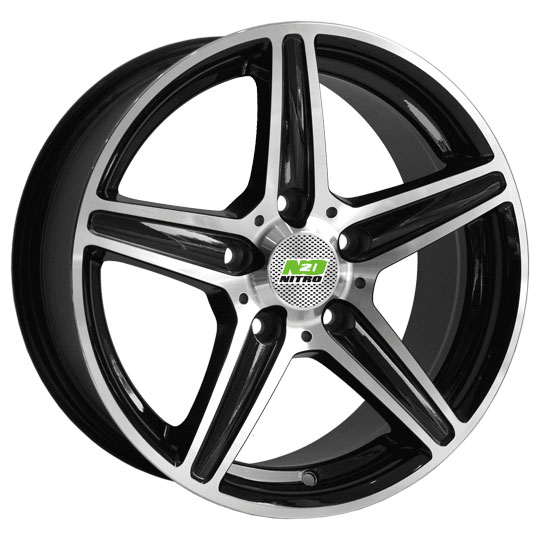 Диски N2O Y253 7 х 15 5*112 Et: 38 Dia: 73.1 черный с проточкой глянцевый