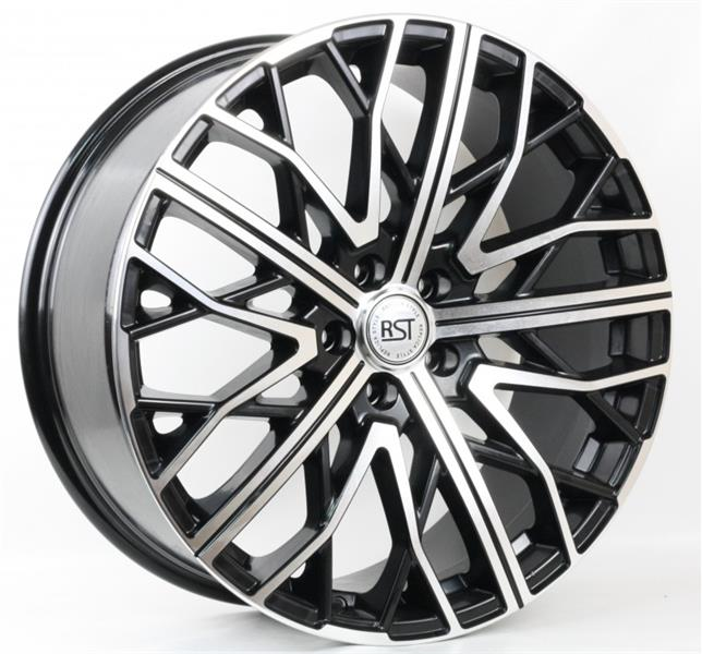 Диски RST R002 8.5 х 20 5*114,3 Et: 30 Dia: 60.1 черный с проточкой глянцевый