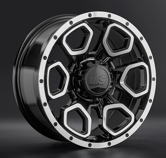 Диски LS wheels LS1345 9 х 18 5*150 Et: 30 Dia: 110.1 черный полностью полированный