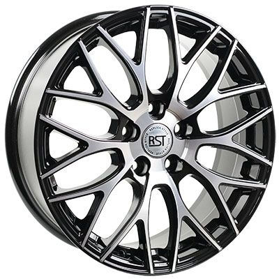 Диски RST R147 7.5 х 17 5*114,3 Et: 45 Dia: 60.1 черный с проточкой глянцевый