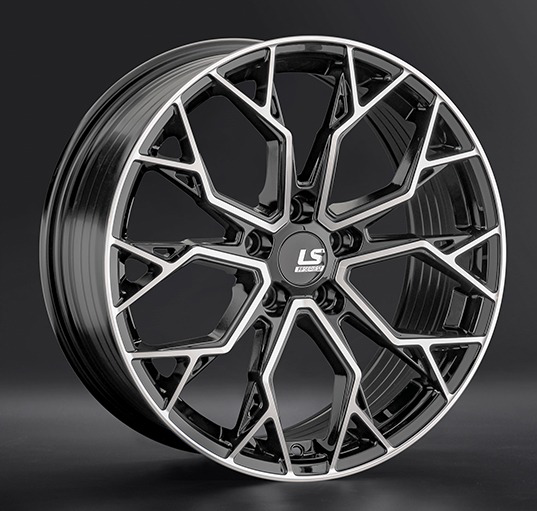 Диски LS wheels FlowForming RC61 8.5 х 19 5*114,3 Et: 45 Dia: 67.1 черный полностью полированный
