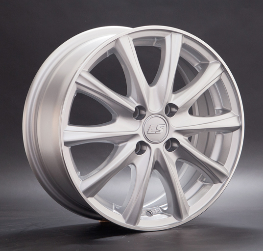 Диски LS wheels LS741 6 х 15 4*100 Et: 48 Dia: 73.1 серебро с полированным ободом
