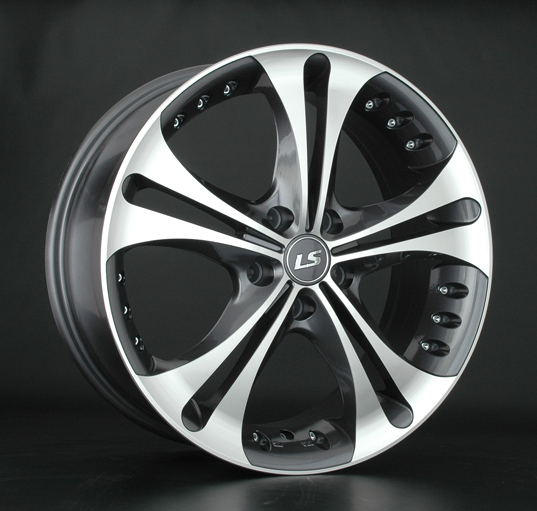 Диски LS wheels LS476 7.5 х 18 5*114,3 Et: 45 Dia: 73.1 серый с полировкой