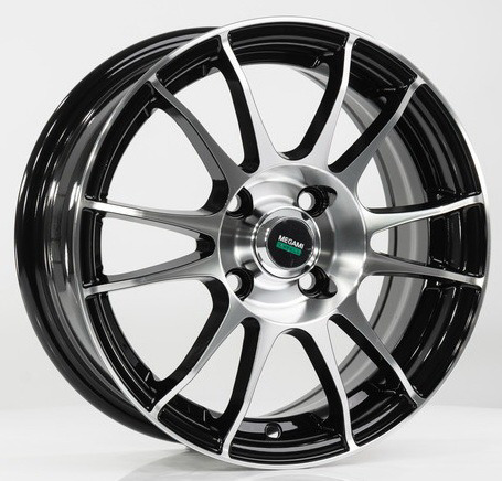 Диски Megami MGM-3 6 х 15 4*100 Et: 50 Dia: 60.1 черный полностью полированный