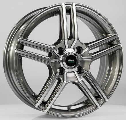 Диски Megami MGM-1 5.5 х 14 4*98 Et: 35 Dia: 58.6 серый с полировкой