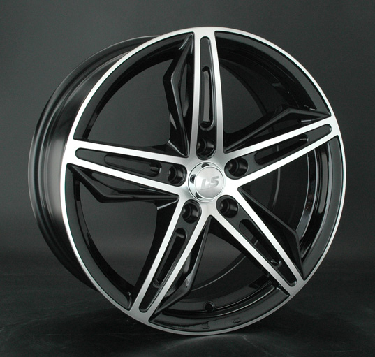 Диски LS wheels LS 756 7.5 х 17 5*114,3 Et: 45 Dia: 73.1 черный полностью полированный