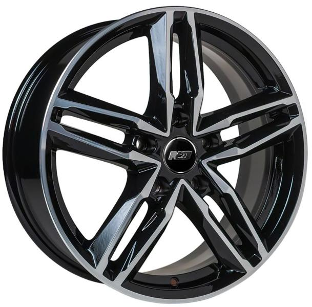 Диски N2O V2138 7 х 17 5*114,3 Et: 35 Dia: 60.1 черный с проточкой глянцевый