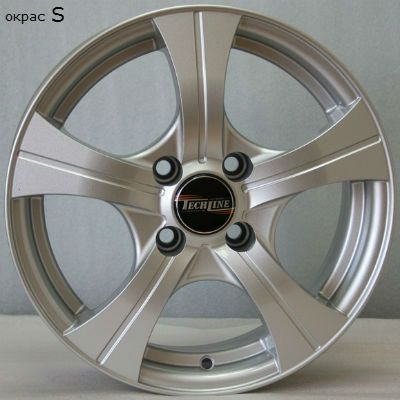 Диски Tech Line 410 5.5 х 14 4*100 Et: 43 Dia: 60.1 классический серебристый цвет