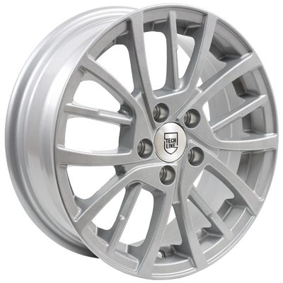 Диски Tech Line 548 6 х 15 5*100 Et: 40 Dia: 57.1 серебро с полированным ободом