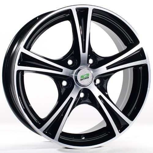 Диски N2O Y232 6 х 15 4*108 Et: 50 Dia: 63.3 черный с проточкой глянцевый