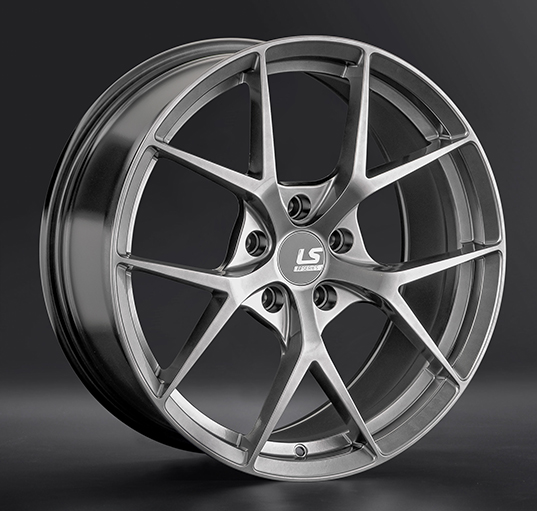 Диски LS wheels FlowForming RC66 8.5 х 18 5*114,3 Et: 35 Dia: 67.1 черный полностью полированный