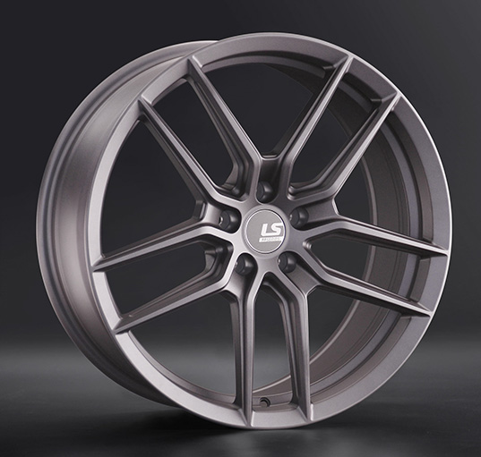 Диски LS wheels FlowForming RC55 8.5 х 20 5*112 Et: 20 Dia: 66.6 серый матовый