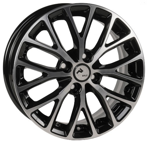 Диски RPLC KI122 6 х 15 4*100 Et: 48 Dia: 54.1 черный с проточкой глянцевый