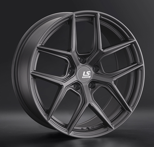 Диски LS wheels FlowForming RC53 8.5 х 18 5*112 Et: 30 Dia: 66.6 серый матовый
