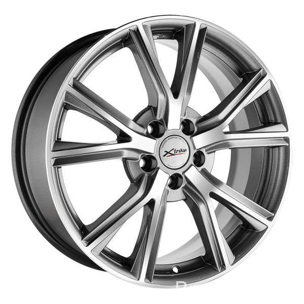 Диски X'trike X-122 7.5 х 18 5*114,3 Et: 50 Dia: 67.1 серый с полировкой