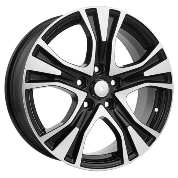 Диски K&K КС673 7 х 17 5*114,3 Et: 40 Dia: 66.1 черный с проточкой глянцевый