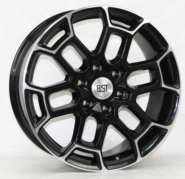 Диски RST R072 8.5 х 20 6*139,7 Et: 25 Dia: 100.1 черный с проточкой глянцевый