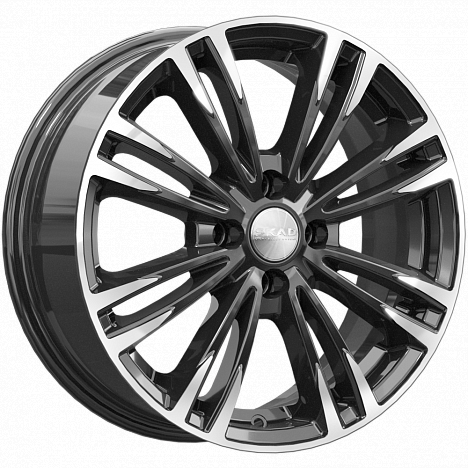 Диски Скад Ламар 6.5 х 16 4*100 Et: 40 Dia: 67.1 черный с проточкой глянцевый