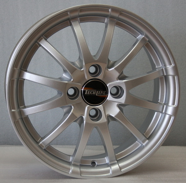 Диски Tech Line 420 5.5 х 14 4*98 Et: 35 Dia: 58.6 серебро с полированным ободом