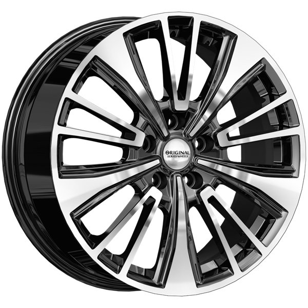 Диски Скад KL-1060 7.5 х 18 5*108 Et: 36 Dia: 65.1 черный с проточкой глянцевый