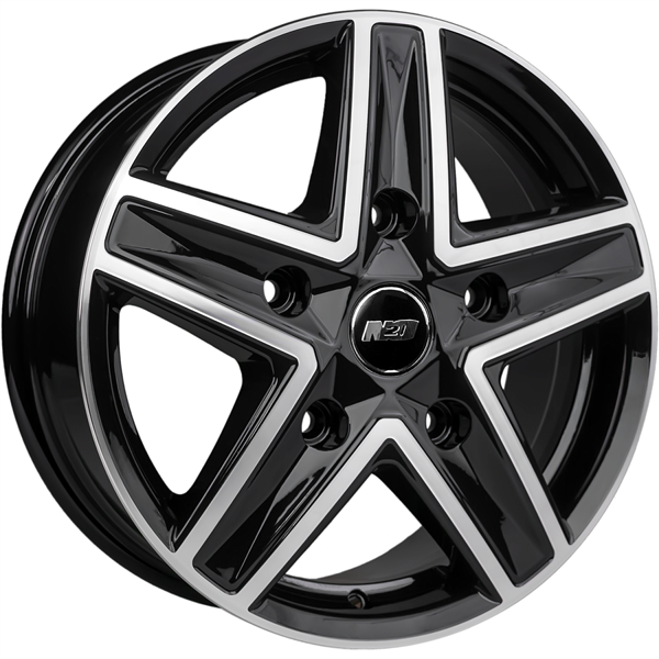 Диски N2O V2237 6.5 х 16 5*120 Et: 50 Dia: 65.1 черный с проточкой глянцевый