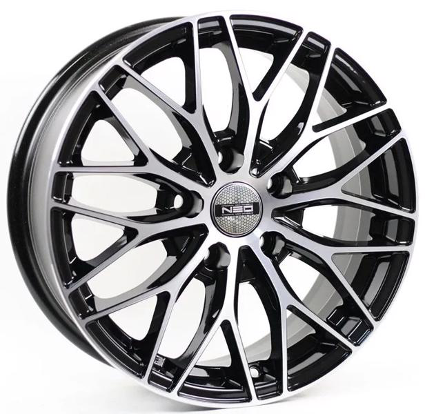 Диски NEO 654 6.5 х 16 4*100 Et: 40 Dia: 67.1 черный с проточкой глянцевый