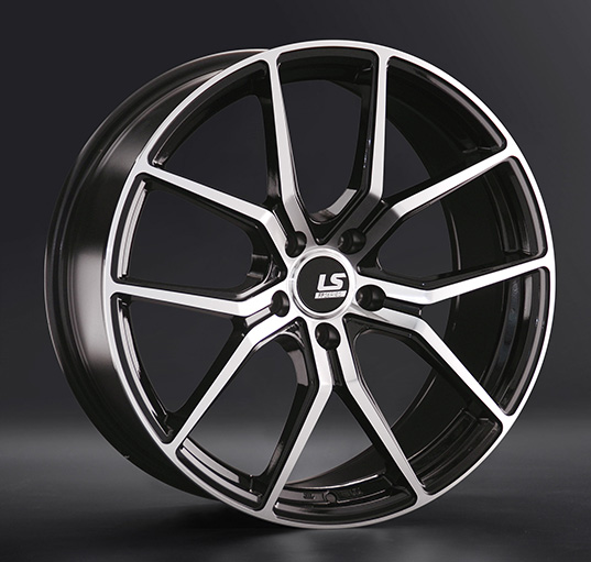 Диски LS wheels FlowForming RC47 8.5 х 19 5*112 Et: 25 Dia: 66.6 черный полностью полированный