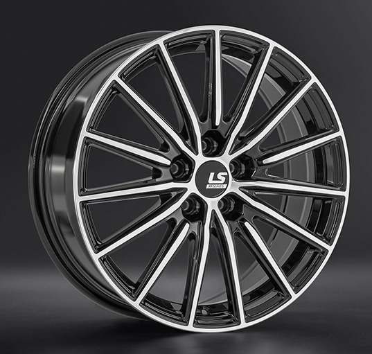 Диски LS wheels FlowForming RC93 7 х 18 5*114,3 Et: 45 Dia: 67.1 черный полностью полированный