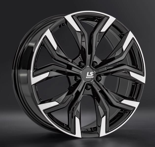 Диски LS wheels FlowForming RC92 7.5 х 18 5*110 Et: 45 Dia: 63.3 черный полностью полированный