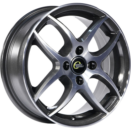 Диски CROSS STREET CR-18 6 х 15 4*100 Et: 48 Dia: 54.1 серый с полировкой