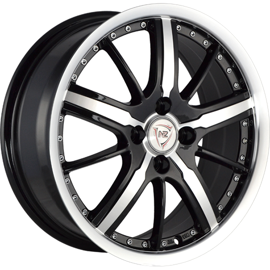 Диски NZ SH663 7 х 18 5*105 Et: 38 Dia: 56.6 черный с полированным ободом