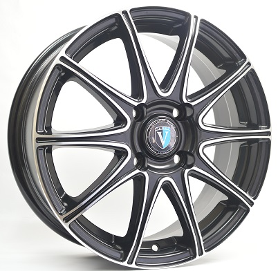 Диски VENTI 1716 7 х 17 4*100 Et: 40 Dia: 60.1 черный с проточкой глянцевый