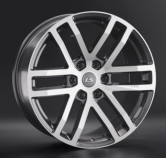 Диски LS wheels LS 1279 9 х 20 6*139,7 Et: 25 Dia: 106.1 серый с полировкой