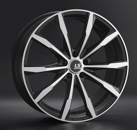 Диски LS wheels FlowForming RC38 8.5 х 20 5*112 Et: 30 Dia: 66.6 черный с проточкой матовый