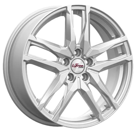 Диски iFree Бомбей 6.5 х 18 5*114,3 Et: 50 Dia: 60.1 классический серебристый цвет