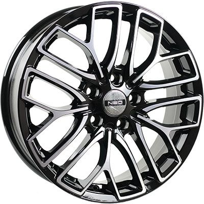 Диски NEO 781 6.5 х 17 4*100 Et: 43 Dia: 60.1 черный с проточкой глянцевый