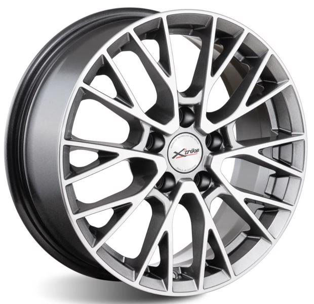 Диски X'trike X-135 6.5 х 16 5*114,3 Et: 40 Dia: 66.1 серый с полировкой