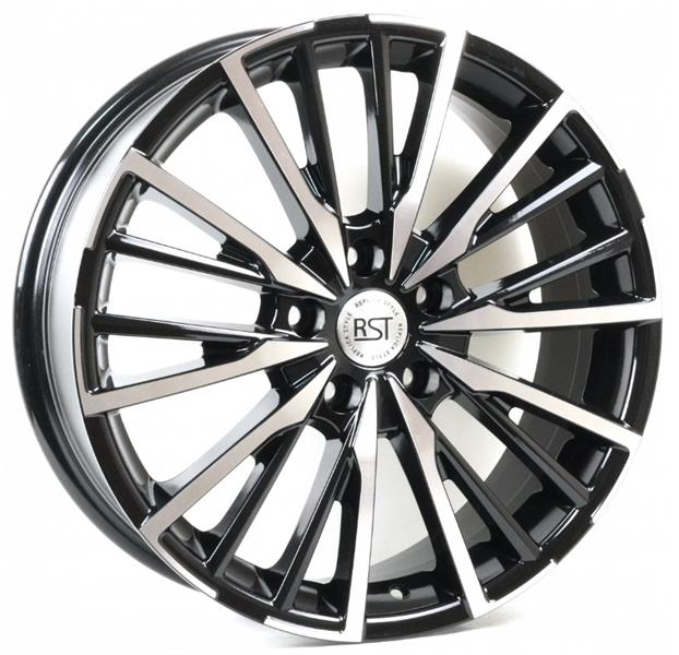 Диски RST R178 7 х 18 5*114,3 Et: 40 Dia: 64.1 черный с проточкой глянцевый