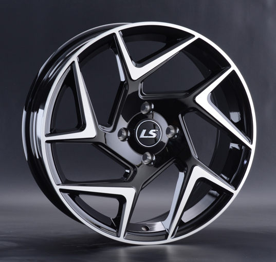 Диски LS wheels 1003 7 х 17 4*108 Et: 40 Dia: 63.3 черный полностью полированный