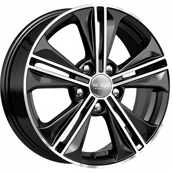 Диски K&K КС778 6 х 16 5*112 Et: 48 Dia: 57.1 черный с проточкой глянцевый