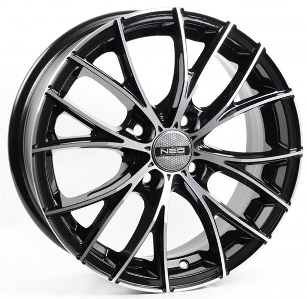 Диски Tech Line 573 6 х 15 4*100 Et: 45 Dia: 60.1 черный с проточкой глянцевый