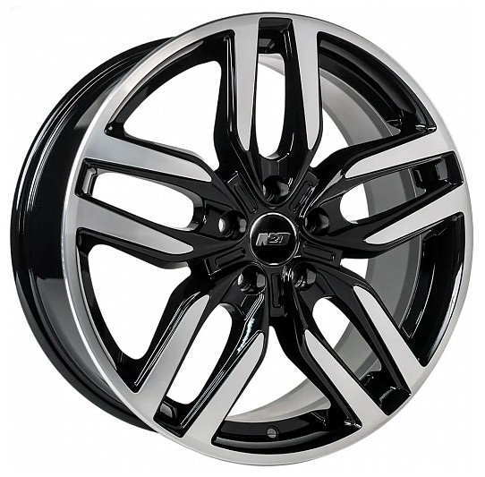 Диски N2O V2212 7.5 х 18 5*108 Et: 47 Dia: 60.1 черный с проточкой глянцевый