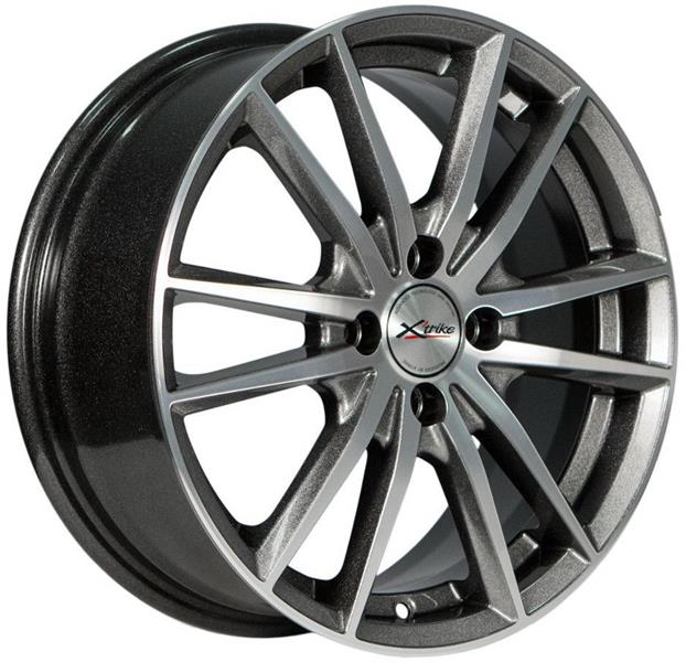Диски X'trike X-129 6.5 х 16 4*100 Et: 48 Dia: 60.1 серый с полировкой