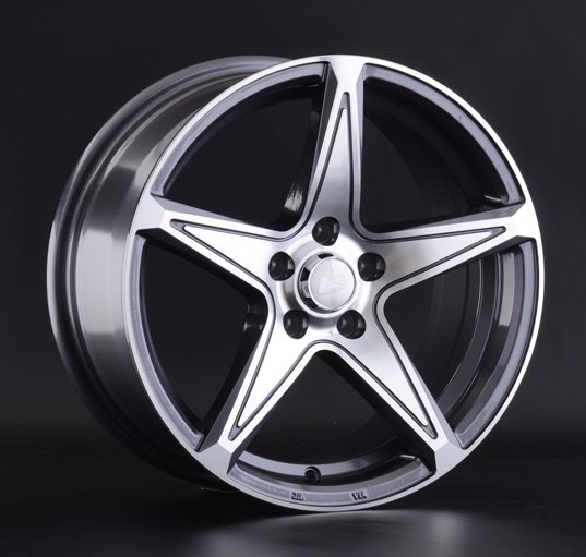 Диски LS wheels LS 852 7 х 16 5*100 Et: 38 Dia: 57.1 серый с полировкой