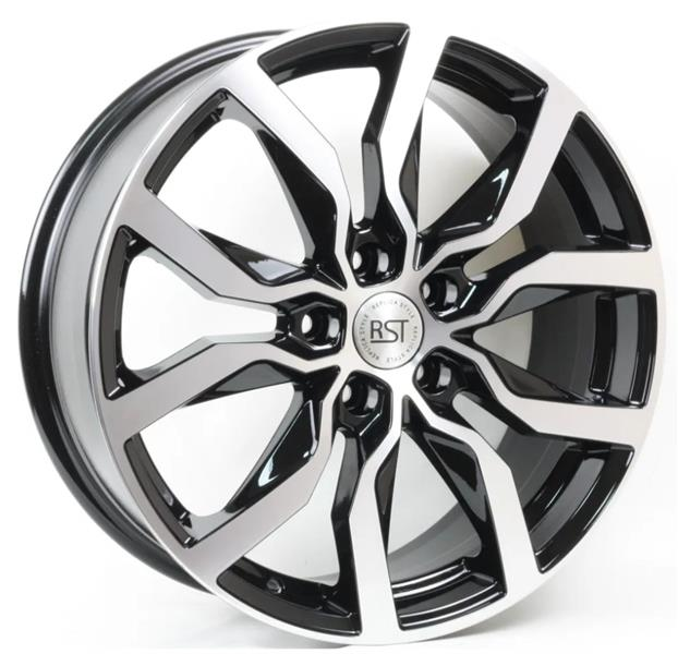 Диски RST R138 7 х 18 5*114,3 Et: 51 Dia: 67.1 черный с проточкой глянцевый