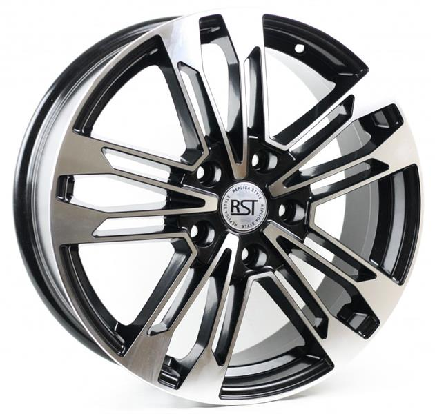 Диски RST R167 7 х 17 5*120 Et: 55 Dia: 65.1 черный с проточкой глянцевый