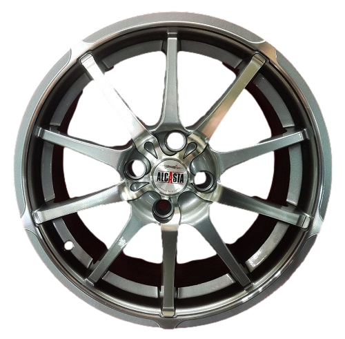 Диски ALCASTA M10 5.5 х 15 5*114,3 Et: 45 Dia: 67.1 серый с полировкой