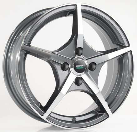 Диски Megami MGM-19 6 х 15 5*100 Et: 38 Dia: 57.1 серый с полировкой
