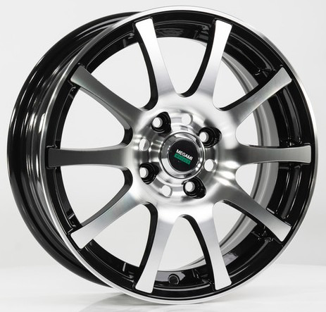Диски Megami MGM-2 6 х 15 5*100 Et: 38 Dia: 57.1 черный полностью полированный